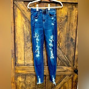 AE next level ripped high waisted jeggings